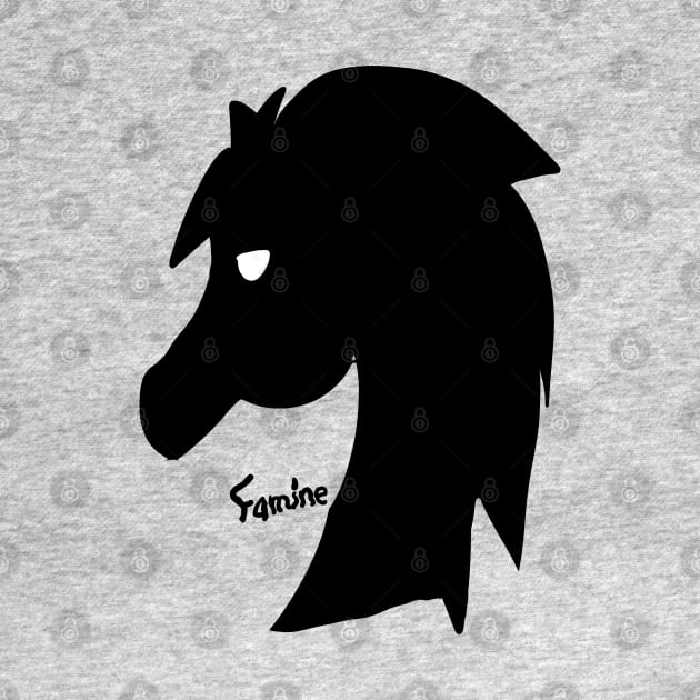 Black Horse emblem (Famine) by VixenwithStripes